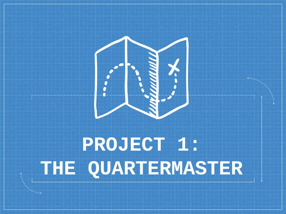 Project 1: Meet the Quartermaster