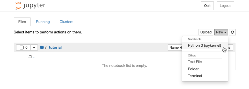 Jupyter New Notebook