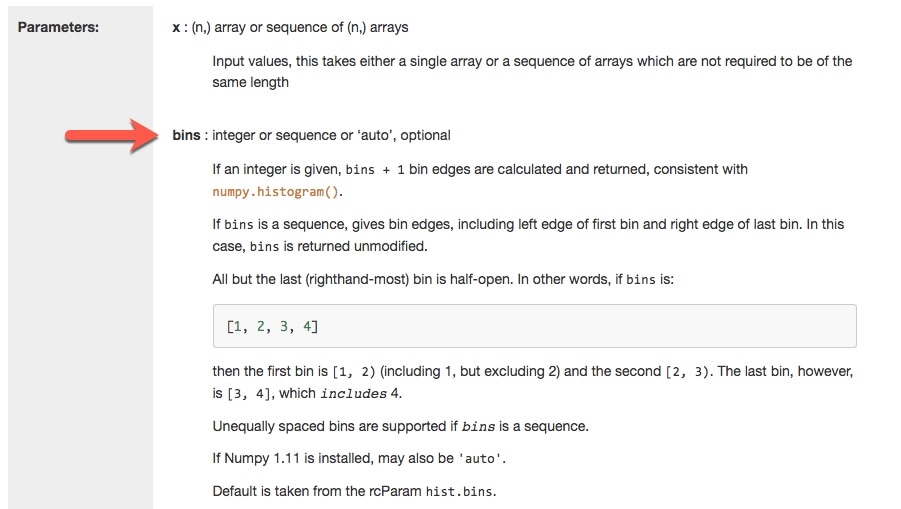 Matplotlib Documentation Page